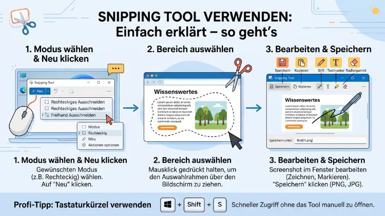 Snipping Tool verwenden: Einfach erklärt – so geht’s