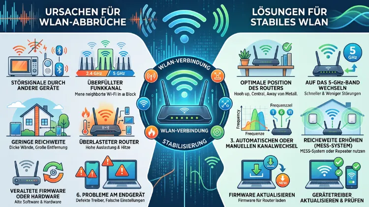 WLAN bricht regelmäßig ab: Ursachen & Lösungen erklärt