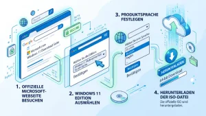 Windows 11: Offizielle ISO-Datei von Microsoft herunterladen