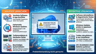 Windows 11 zeigt Fehlermeldung: Ursachen & Lösungen erklärt
