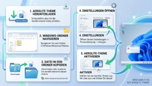 Windows 11/10: Aerolite-Theme installieren – Anleitung