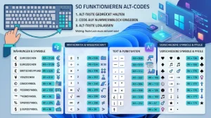 Windows 11/10: Alt-Codes für Sonderzeichen – Liste