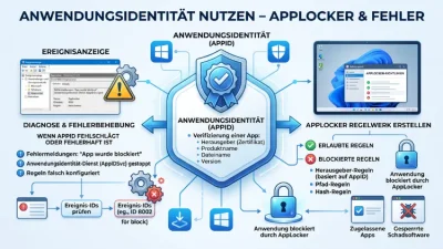 Windows 11/10: Anwendungsidentität nutzen – AppLocker & Fehler