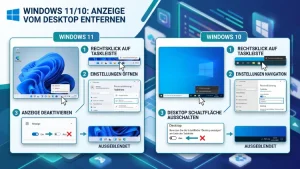 Windows 11/10: Anzeige vom Desktop entfernen – so geht’s