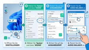Windows 11/10: Audio-Balance ändern – so geht’s