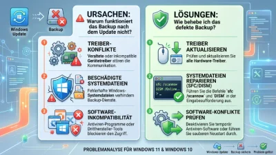 Windows 11/10: Backup nach Update defekt – Ursachen & Lösungen