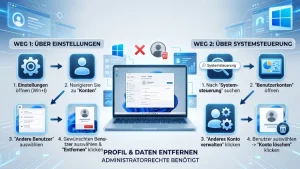 Windows 11/10: Benutzerprofil löschen – so geht’s