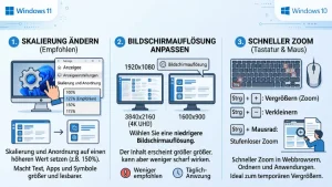 Windows 11/10: Bildschirm größer machen – so geht’s