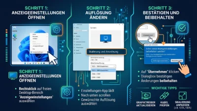 Windows 11/10: Bildschirmauflösung korrigieren – so geht’s