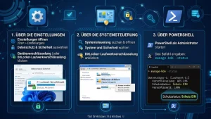 Windows 11/10: BitLocker-Laufwerkverschlüsselung – Status prüfen