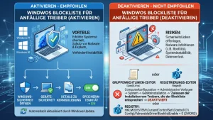 Windows 11/10: Blockliste für anfällige Treiber aktivieren/deaktivieren