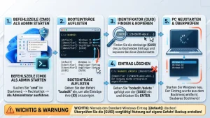 Windows 11/10: Bootloadereintrag im Bootmenü löschen – so geht’s