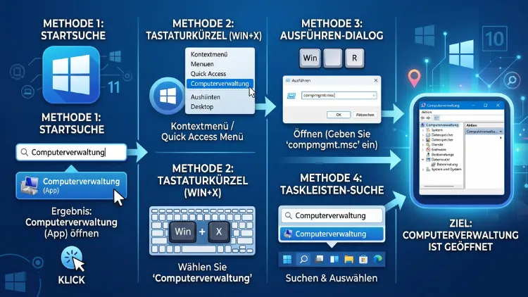 Windows 11/10: Computerverwaltung öffnen – Anleitung