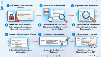Windows 11/10: Datei-Sperre/Blockierung aufheben – so geht’s
