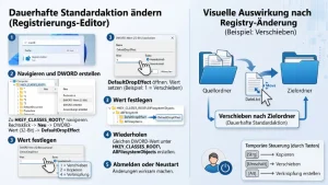 Windows 11/10: Drag & Drop-Standardaktion ändern – so geht’s