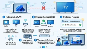 Windows 11/10: Drahtlose Anzeige funktioniert nicht – Lösung