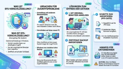 Windows 11/10: EFS-Dateien öffnen – Ursachen & Lösungen