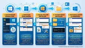 Windows 11/10: Eigene Wiederherstellungspartition erstellen