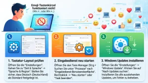Windows 11/10: Emoji-Tastenkürzel funktioniert nicht – Lösung