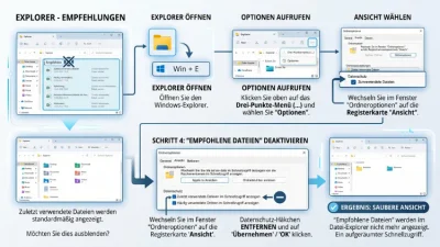 Windows 11/10: Empfohlene Dateien im Explorer deaktivieren – so geht’s