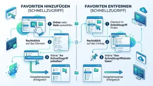 Windows 11/10: Favoriten im Explorer-Start hinzufügen/entfernen