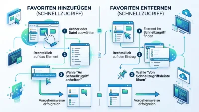 Windows 11/10: Favoriten im Explorer-Start hinzufügen/entfernen