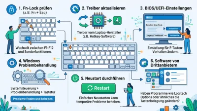Windows 11/10: Fn-Tasten reagieren falsch – Lösung