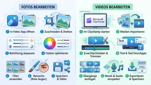 Windows 11/10: Fotos und Videos bearbeiten – so geht’s