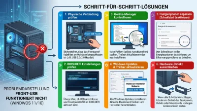 Windows 11/10: Front-USB funktioniert nicht – Lösung