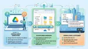 Windows 11/10: Google Drive im Navigationsbereich verwalten