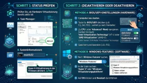 Windows 11/10: Hardware-Virtualisierung (de)aktivieren – so geht’s