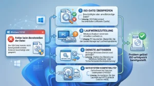 Windows 11/10: ISO-Datei nicht bereitstellbar – Lösung