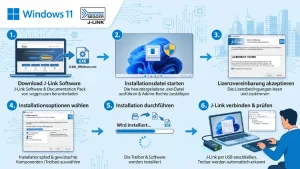 Windows 11/10: J-Link-Treiber installieren – Anleitung