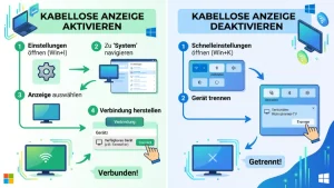 Windows 11/10: Kabellose Anzeige (de)aktivieren – so geht’s