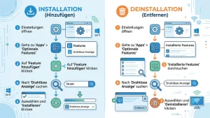 Windows 11/10: Kabellose Anzeige (de)installieren – so geht’s