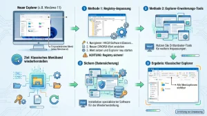 Windows 11/10: Klassischen Explorer mit Menüband wiederherstellen