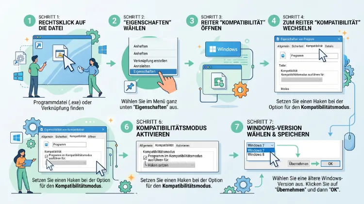 Windows 11/10: Kompatibilitätsmodus starten – so geht’s