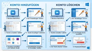 Windows 11/10: Konto in Mail-App hinzufügen/löschen – so geht’s