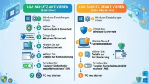 Windows 11/10: LSA-Schutz aktivieren oder deaktivieren – so geht’s