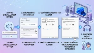 Windows 11/10: Mikrofon über Wiedergabegerät abhören – so geht’s
