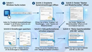 Windows 11/10: Minidump bei Bluescreen aktivieren – so geht’s