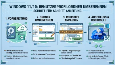 Windows 11/10: Name des Benutzerprofilordners ändern – so geht’s