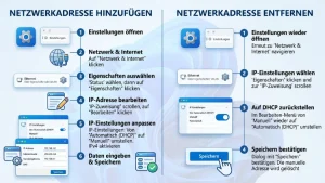 Windows 11/10: Netzwerkadresse hinzufügen/entfernen – so geht’s