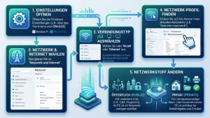 Windows 11/10: Netzwerkstandort ändern – so geht’s