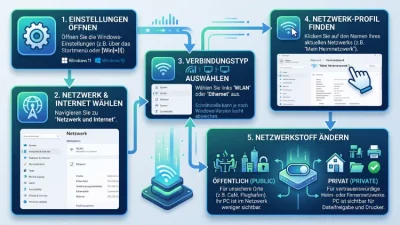 Windows 11/10: Netzwerkstandort ändern – so geht’s