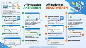 Windows 11/10: Offlinedateien aktivieren, deaktivieren – so geht’s