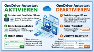 Windows 11/10: OneDrive-Autostart aktivieren, deaktivieren – so geht’s