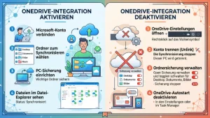Windows 11/10: OneDrive-Integration aktivieren/deaktivieren