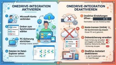 Windows 11/10: OneDrive-Integration aktivieren/deaktivieren