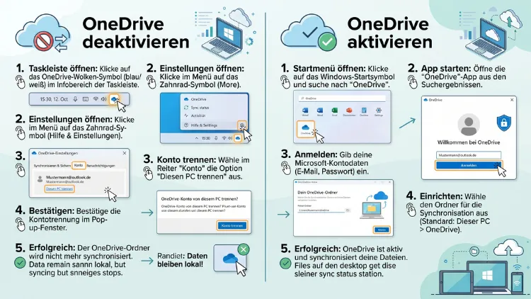 Windows 11/10: OneDrive aktivieren/deaktivieren – so geht’s